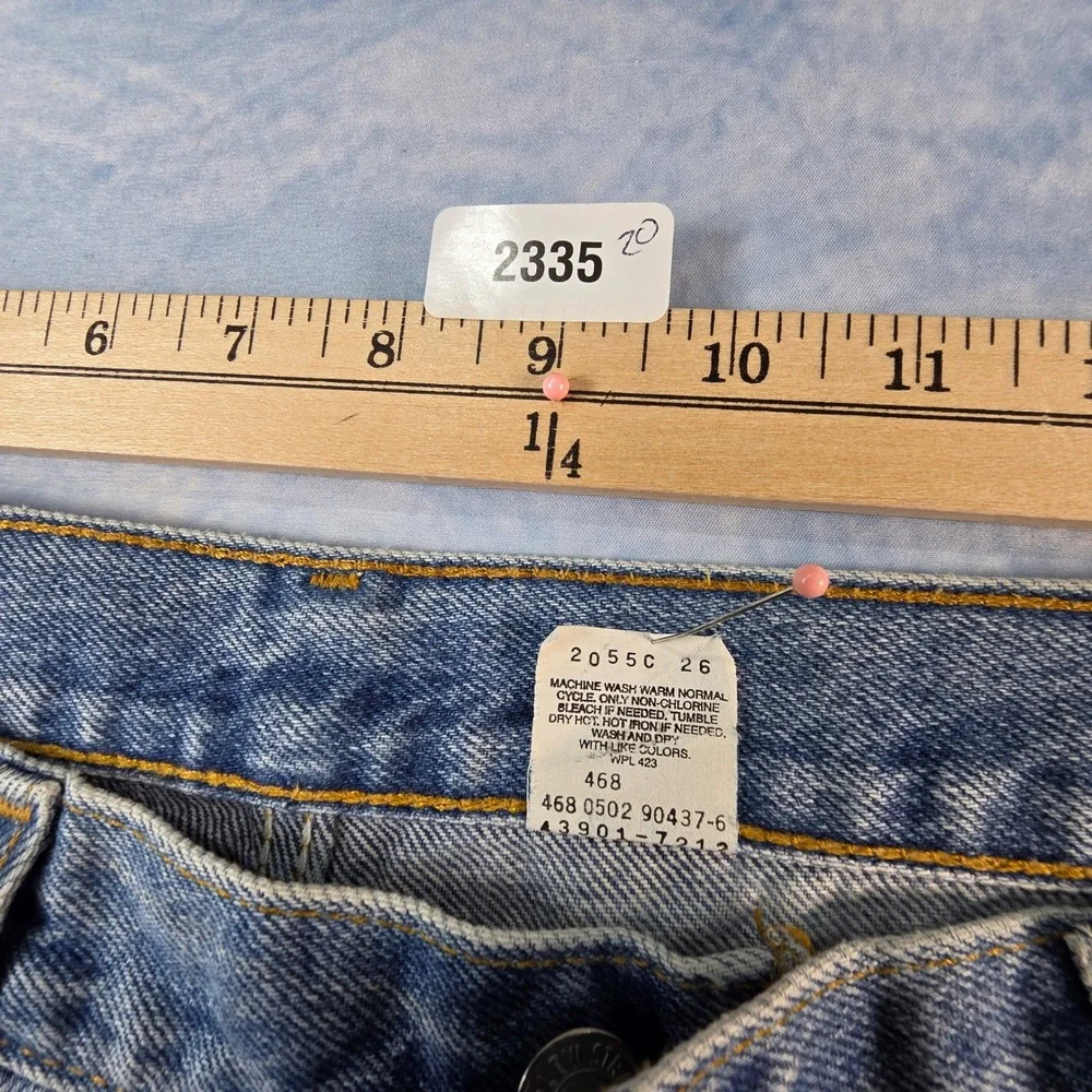 Y2K 2002 Levis Relaxed Straight‎ Leg Jeans Light Wash Blue Denim Mens 550 Style